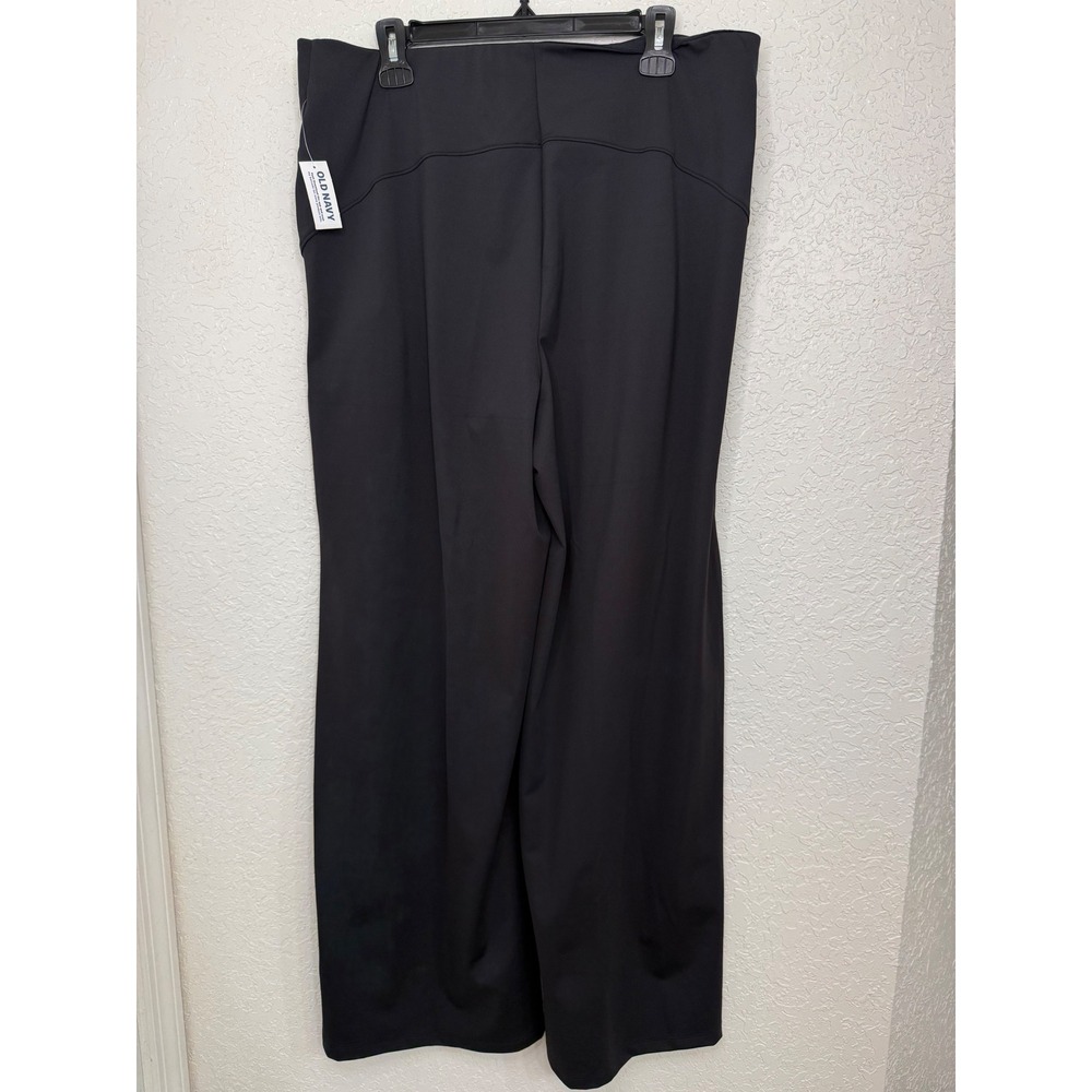 Old Navy PowerSoft Go-Dry Wide Leg Pants Black XL  NWT
